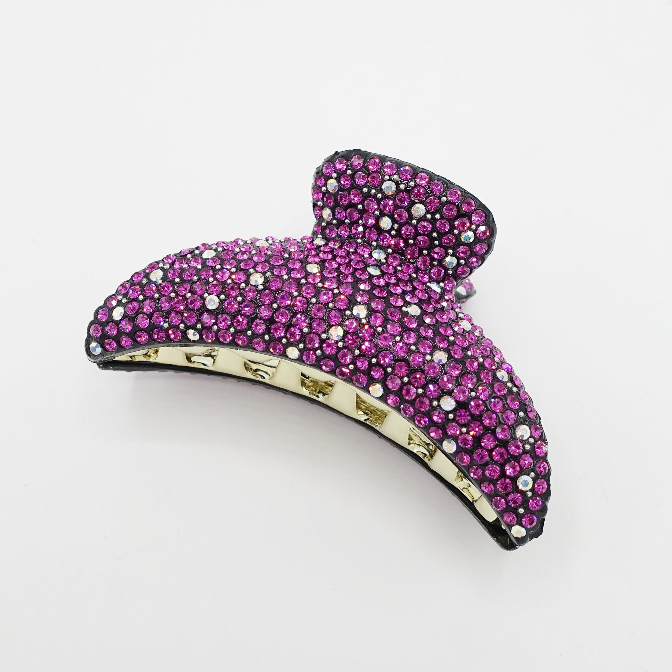 Hand-mounted Czech Rhinestone Hair Claw: Jeweled Hair Clamp - Etsy