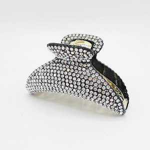 Hand montiert tschechischen Strass halben Haarkrallejeweled Haarklemme Frauen Haarschmuck