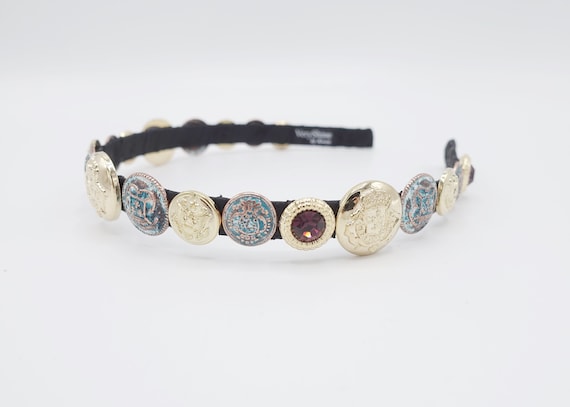 Colorful Luxury Thin Rhinestone Headband Amazon.com : Sinalty Colorful Rhinestone Headbands Thin  main image 2