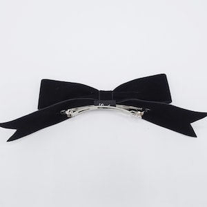 black velvet hair bow headband VeryShine retro hair accessory for women