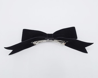 black velvet hair bow headband VeryShine retro hair accessory for women