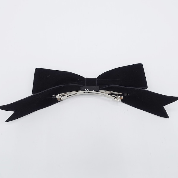 black velvet hair bow headband VeryShine retro hair accessory for women