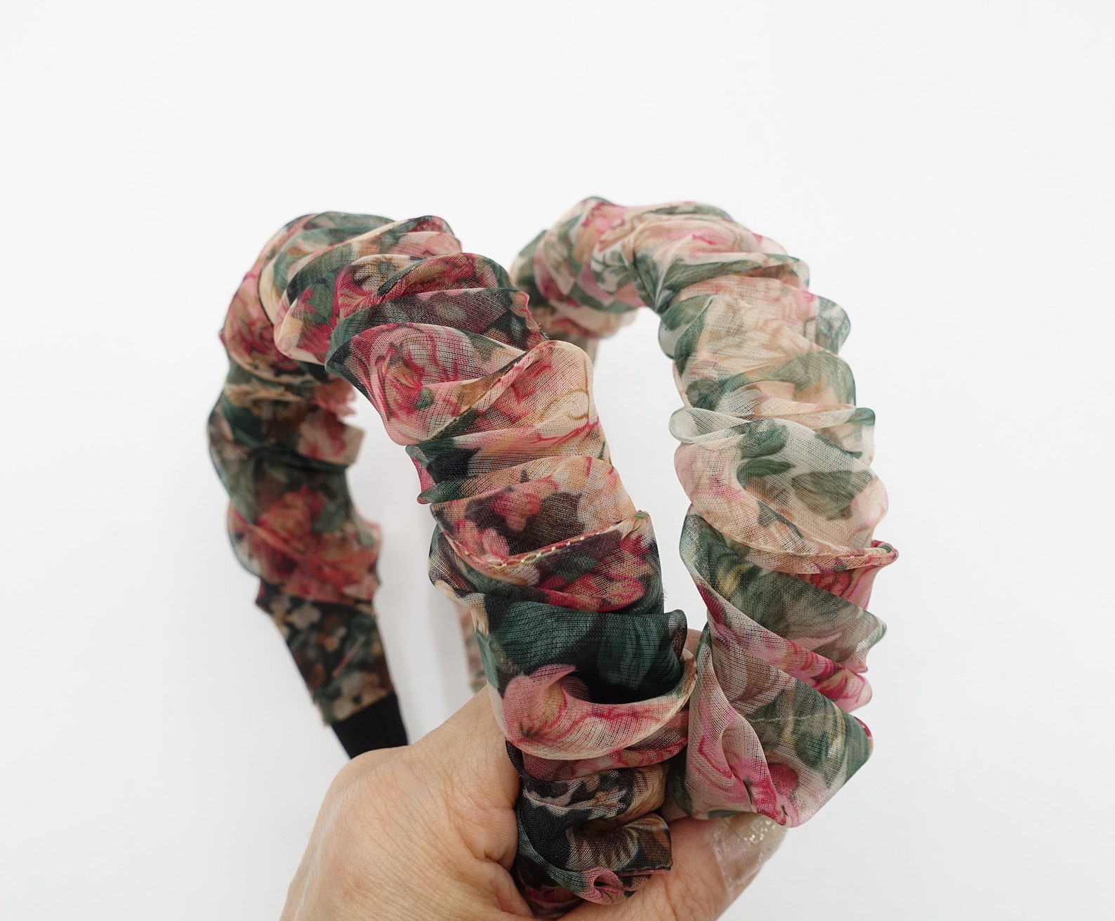 Organza Elastic Headband with Bow main image 0