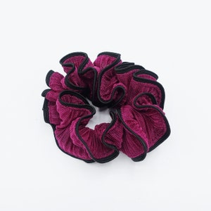 Glittering Pleated Scrunchie: Women&#39;s Hair Elastic