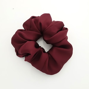 soft glossy satin scrunchies basic women hair tie scrunchie