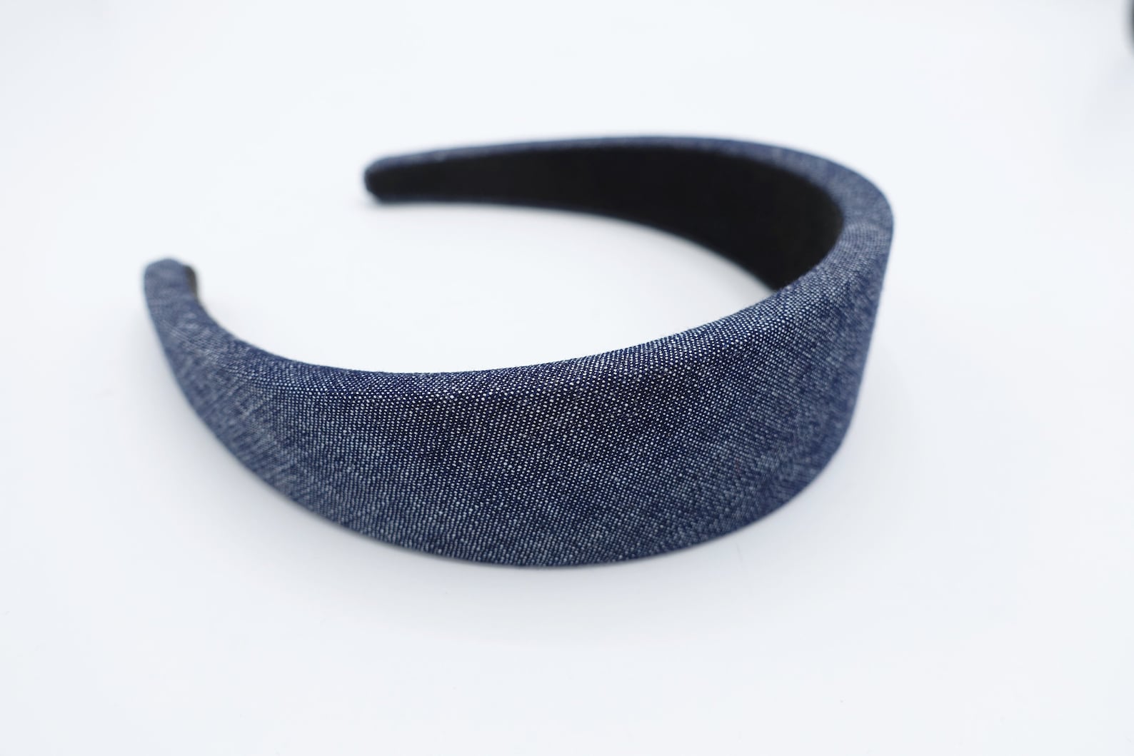 Denim Padded Headband Casual Cotton Hairband for Women Etsy