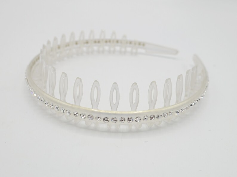 Rhinestone Headband Tooth Comb Hairband for Women Etsy UK