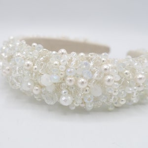 wedding headband, crystal headband, pearl headband, bridal headband for women