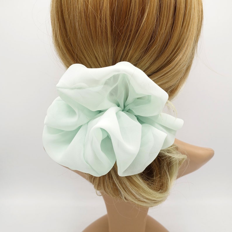 Oversized chiffon scrunchies large hair elastic scrunchie Etsy