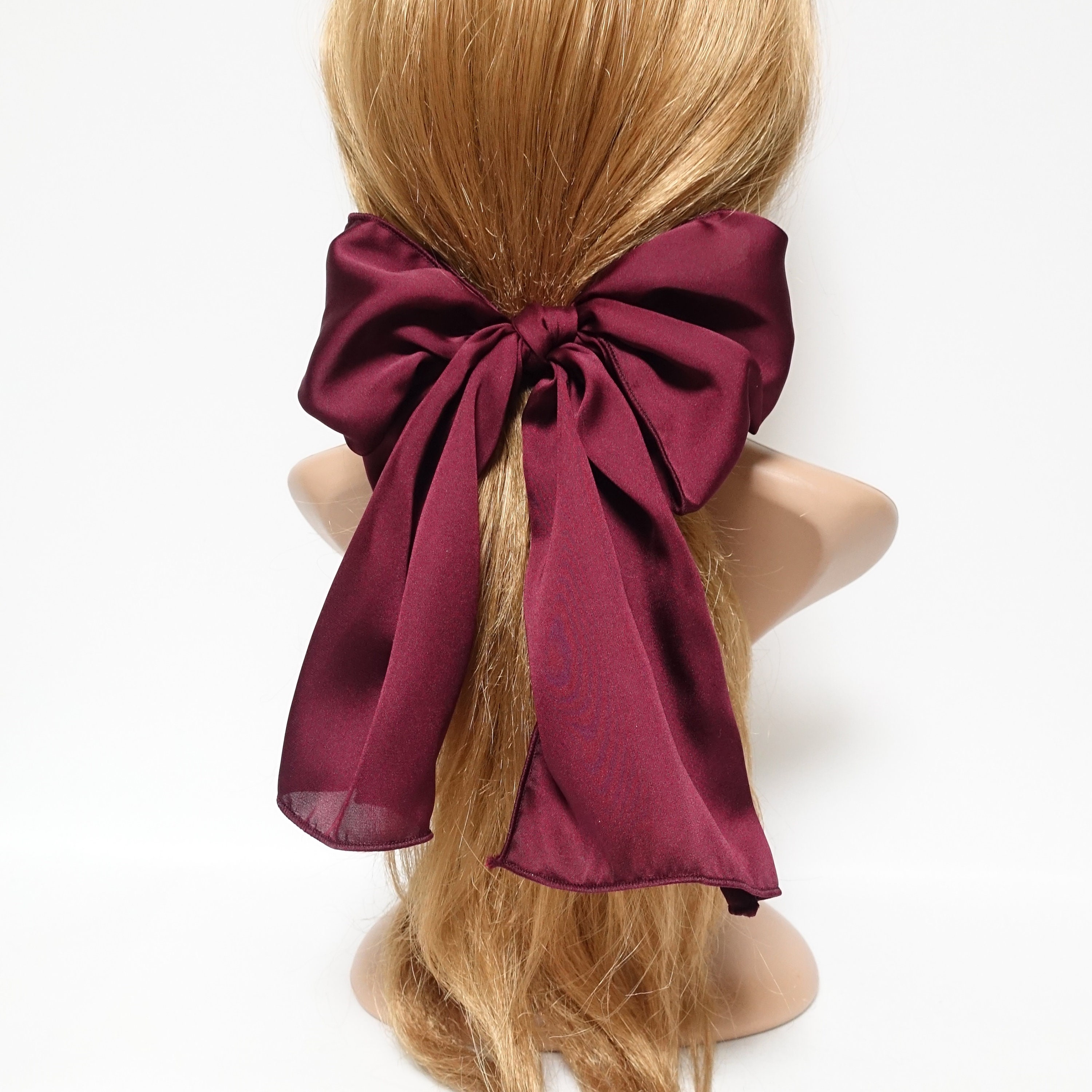 Silk Ribbon Long Silk Hair Ribbon Hair Accessory Silk Hair Bow 