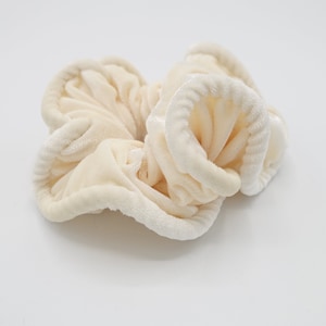 pipe edge solid velvet scrunchies medium scrunchie women hair accessories