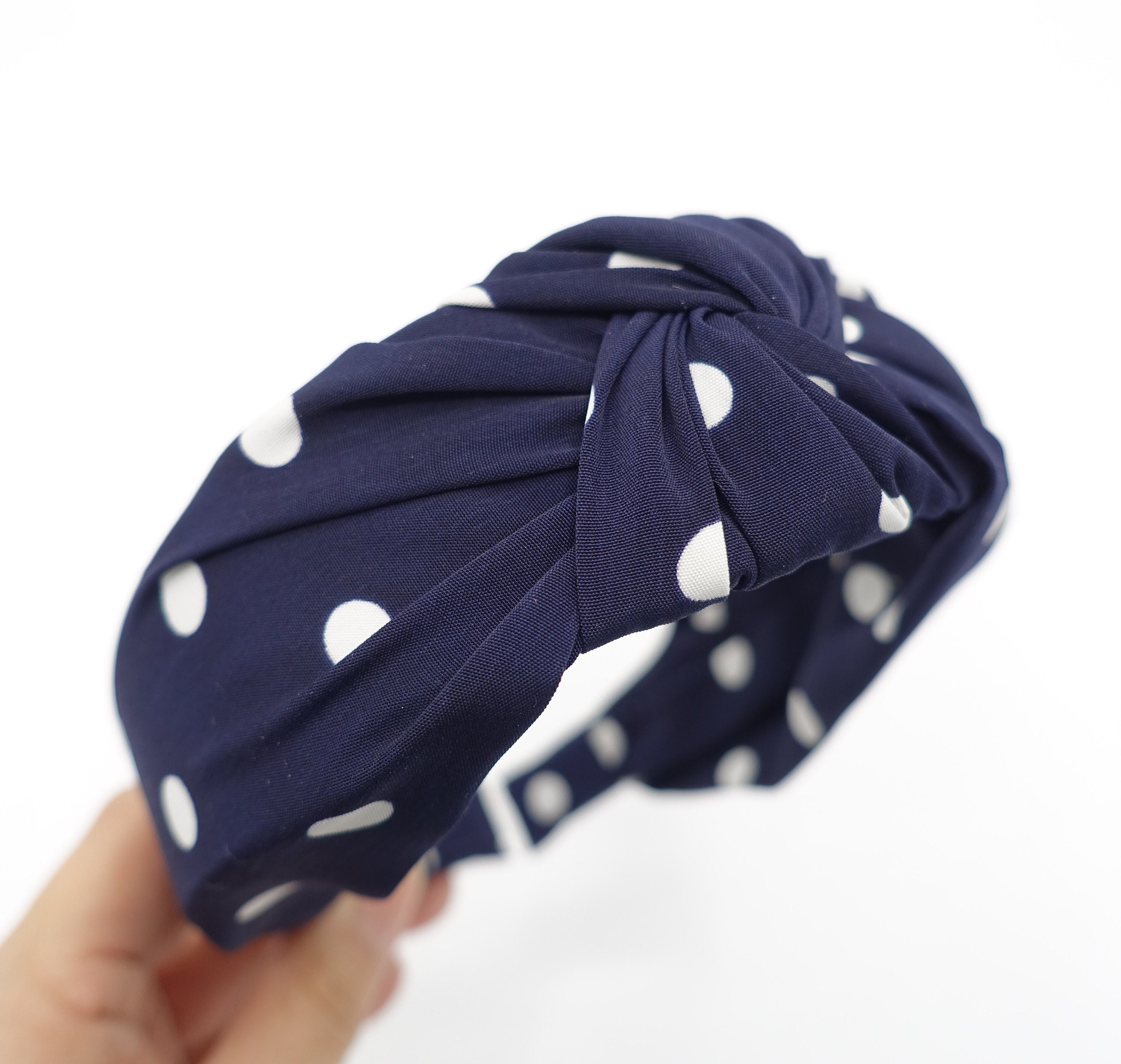 Polka Dot Print Knotted Headband Etsy polka-dot-print-knotted-headband-etsy