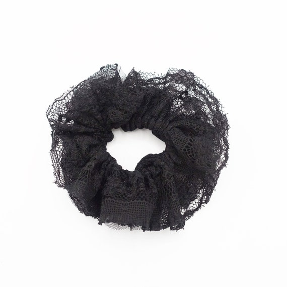 Mesh lace layered women scrunchie hair tie scrunchies | Etsy