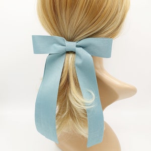satin layered hair bow standard size high quality hair accessory for women