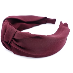 chiffon grid knot headband thin fabric hairband women hair accessory
