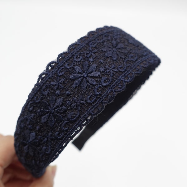 Vintage Zinnie lace headband main image 1