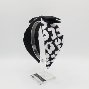 animal print grosgrain bow knot headband hair accessory for women