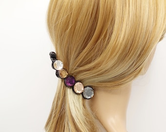 glass rhinestone banana hair clip hair accessory for women