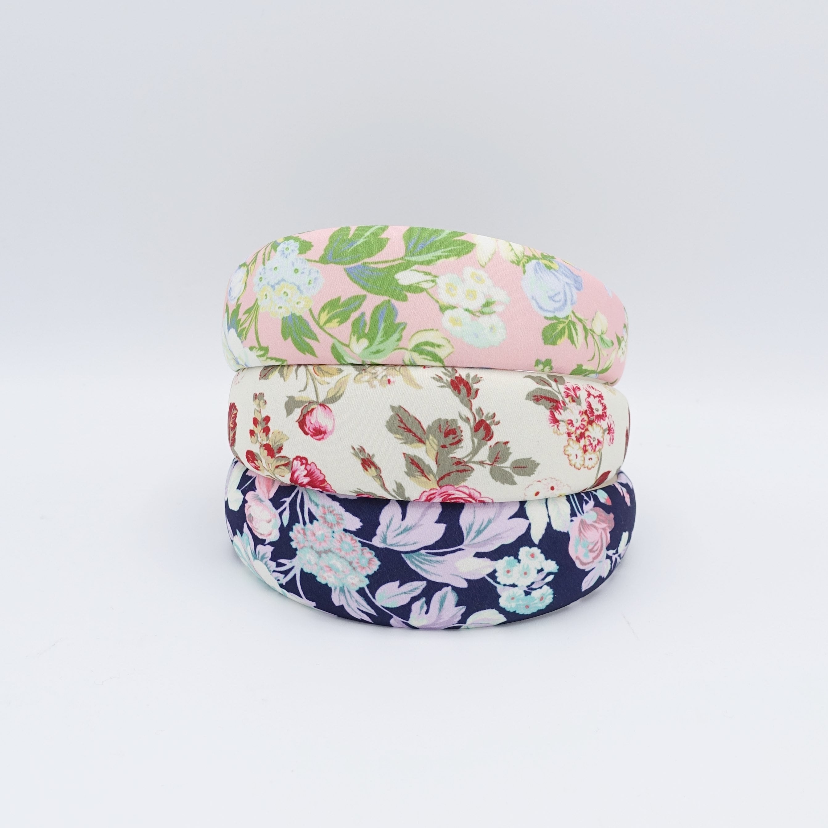 Floral Print Padded Headband Women Hairband Hair Accessory 