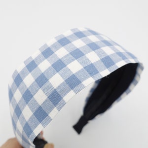 gingham headband plain hairband causal hair accessory for women