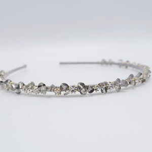 crystal beads rhinestone headband, thin crystal headband, occasion headbands for women airband for women