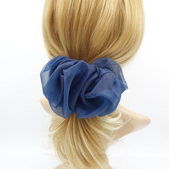 SATIN HAIR BAND WAVE NAVY BLUE SATIN HAIR BAND WAVE NAVY BLUE
