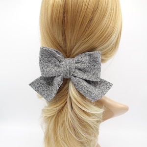 Lazo de pelo de osito de lana, bonito accesorio para el cabello para mujer