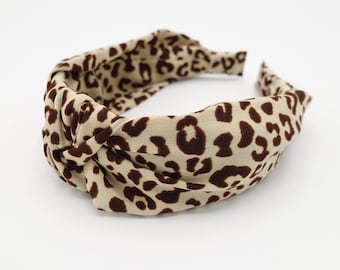modern colorful cheetah print knot headband animal print hairband women hair accessories