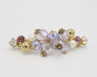 crystal hair barrette bling rhinestone hair accessory for women