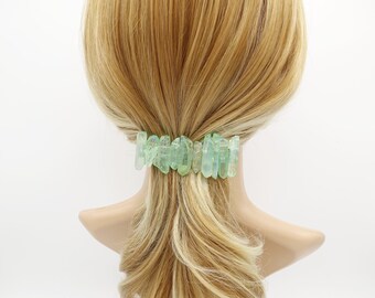 kristalsteen haarspeld kwarts geverfd natuurlijk haaraccessoire voor vrouwen