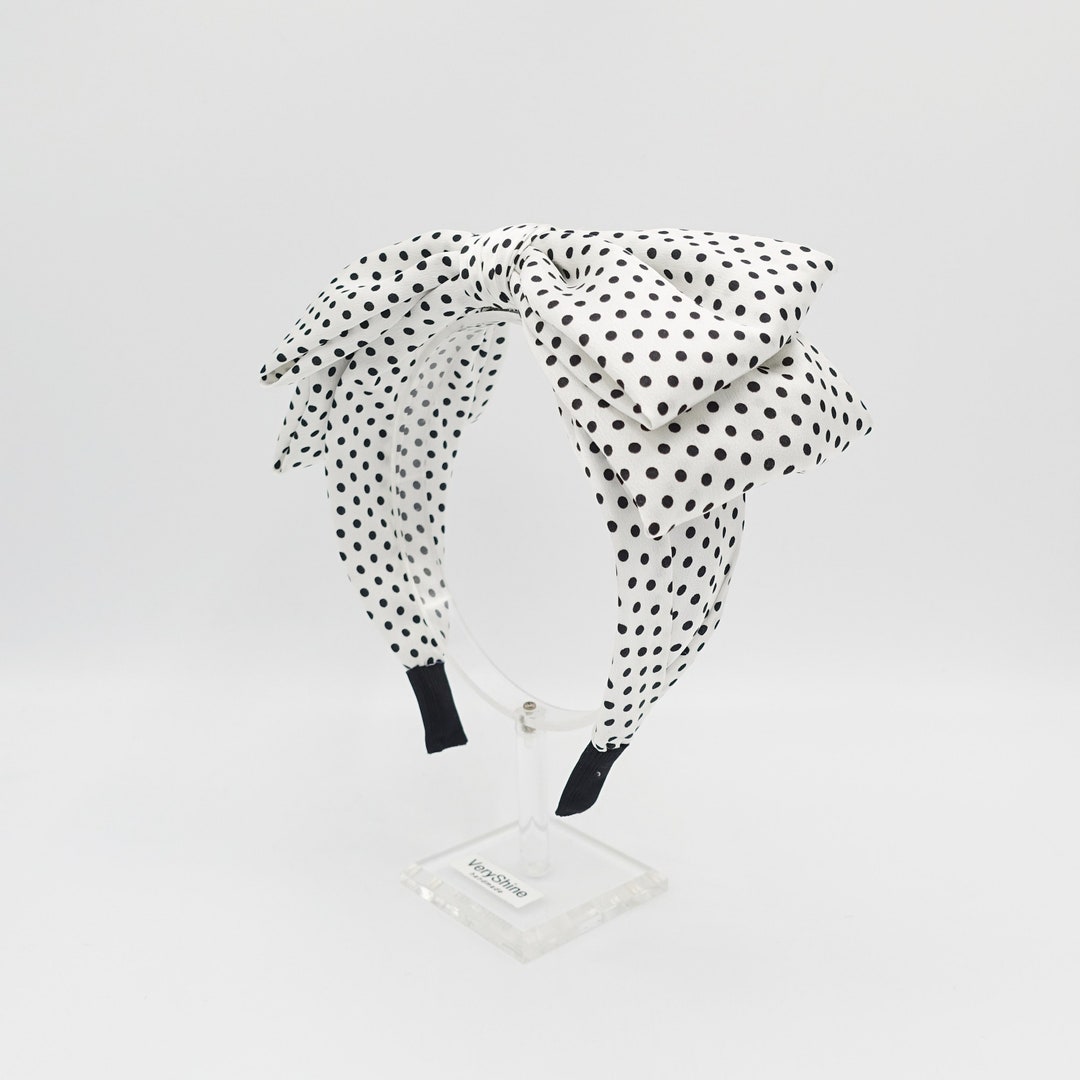 Polka Dot Bow Headband Spring Hair Accessory for Women - Etsy