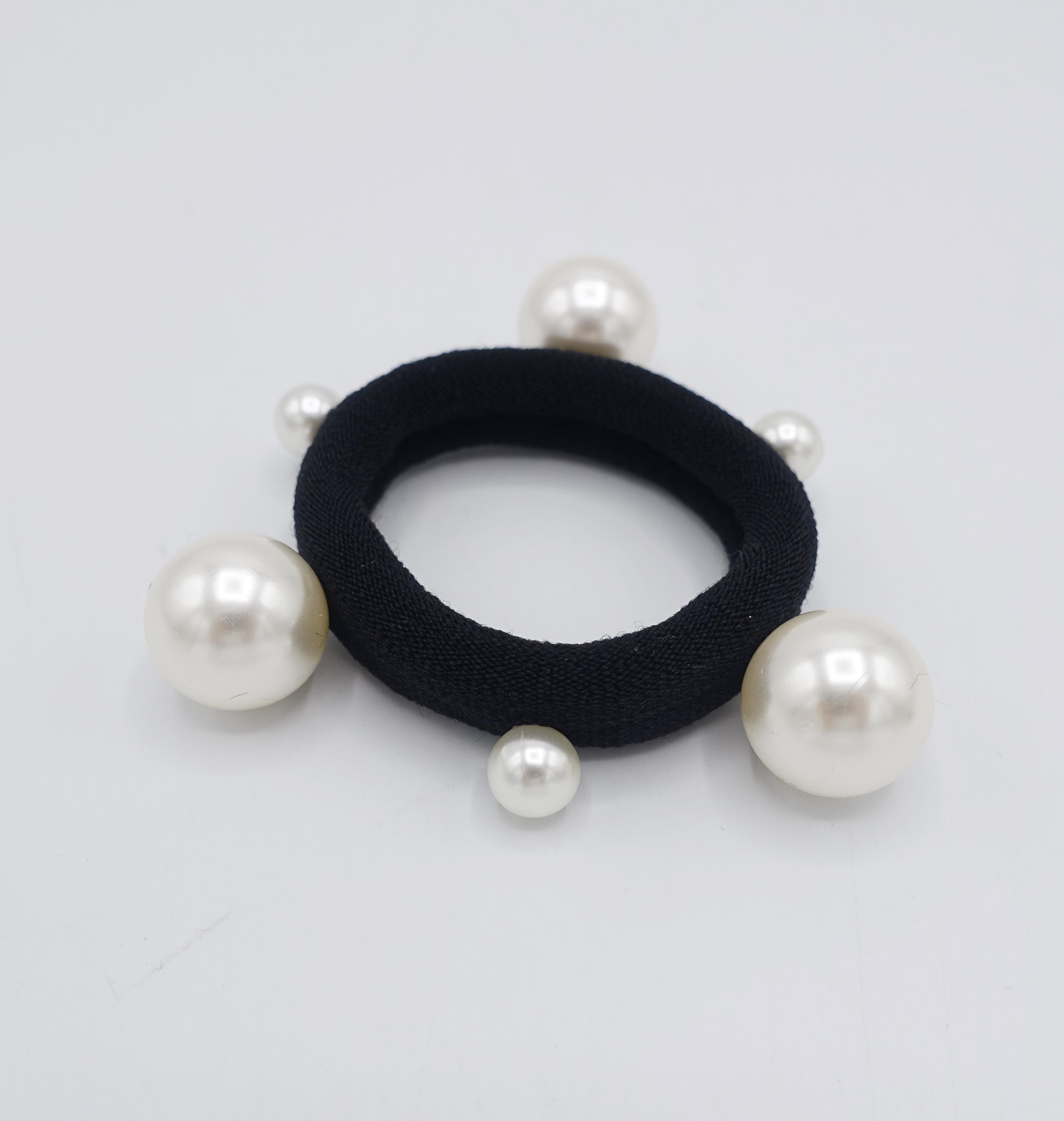 Chantecler Orecchini Set Di 2 Fermacapelli A Pallina Elastici - Scrunchies Con Perline, Multicolore, Per Coda Di Cavallo Elastici Per Capelli Bambina - Foto 10