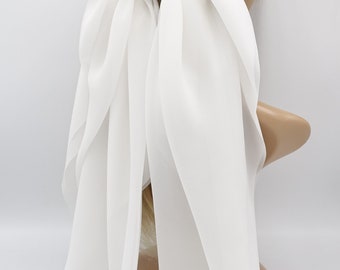 25 inches Super long drape wing chiffon hair bow for women bridal hair accessory