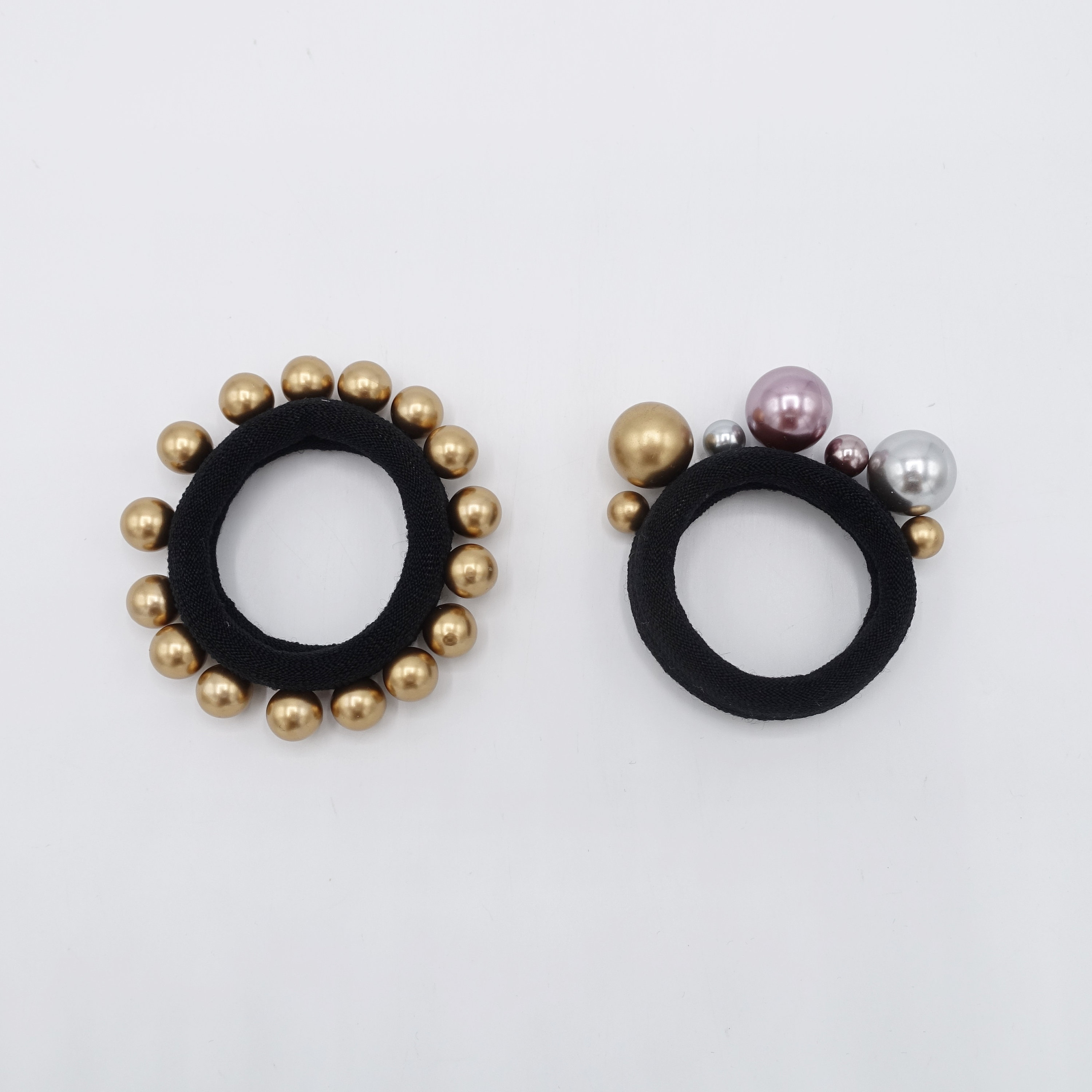 Chantecler Orecchini Set Di 2 Fermacapelli A Pallina Elastici - Scrunchies Con Perline, Multicolore, Per Coda Di Cavallo Elastici Per Capelli Bambina - Foto 5