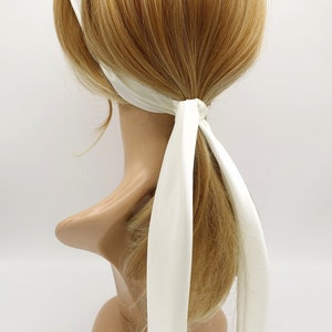 サテンテールノットヘッドバンドマルチスタイルヘアバンド女性用