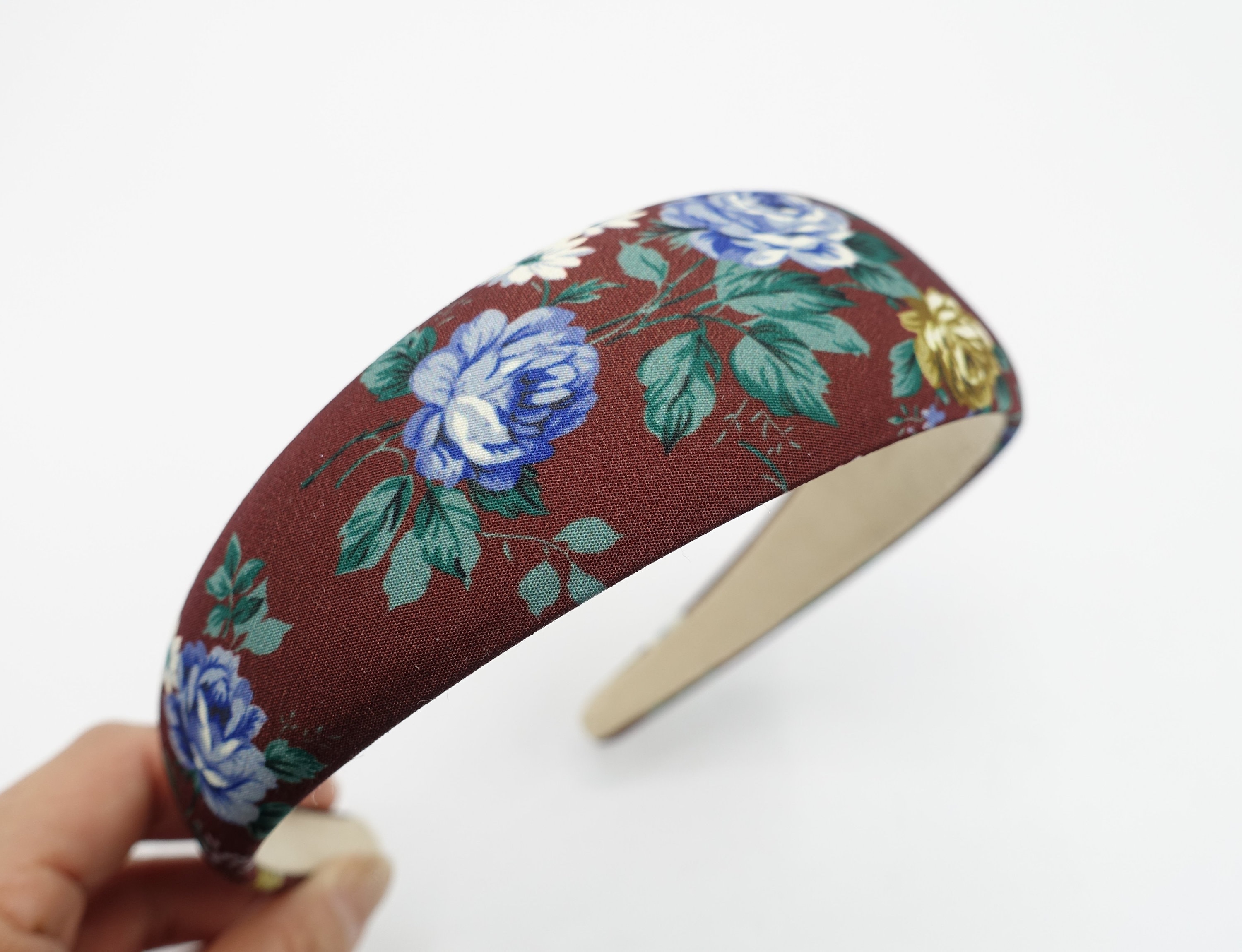Floral Padded Headband - Mixed Pastel Floral Prints Floral Print Padded Headband Women Hairband Hair Accessory  main image 2