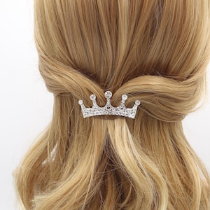 Rhinestone Tiara Hair Barrette: Bridal Hair Accessory