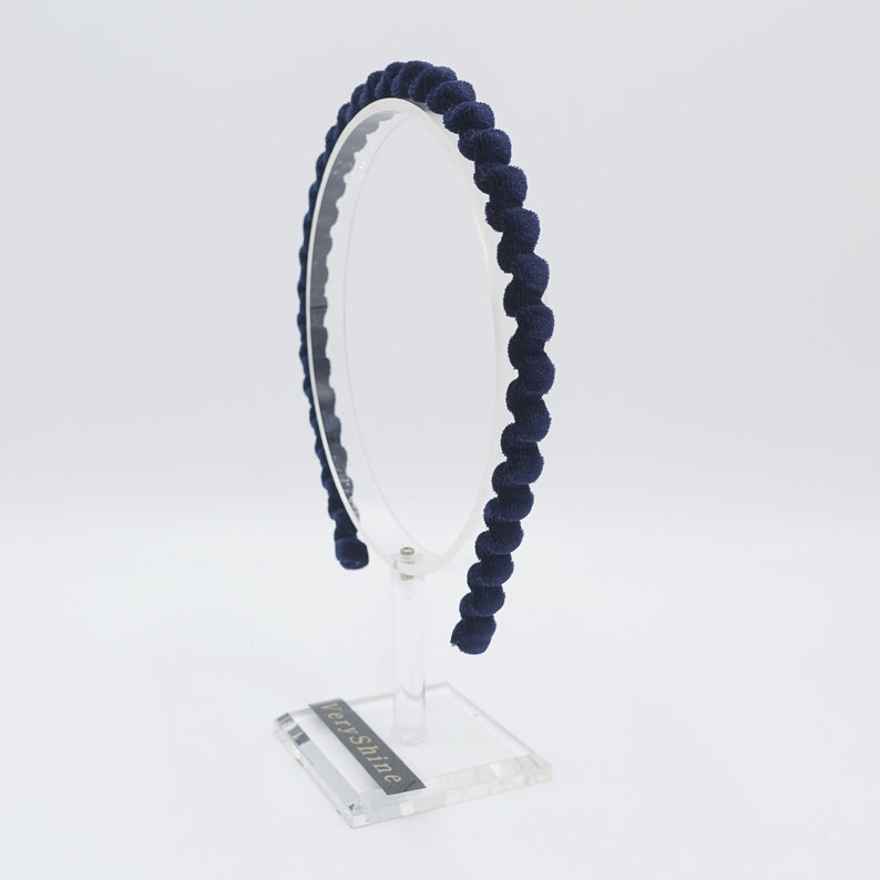 Velvet Gear Headband Thin Metal Hairband for Women Etsy