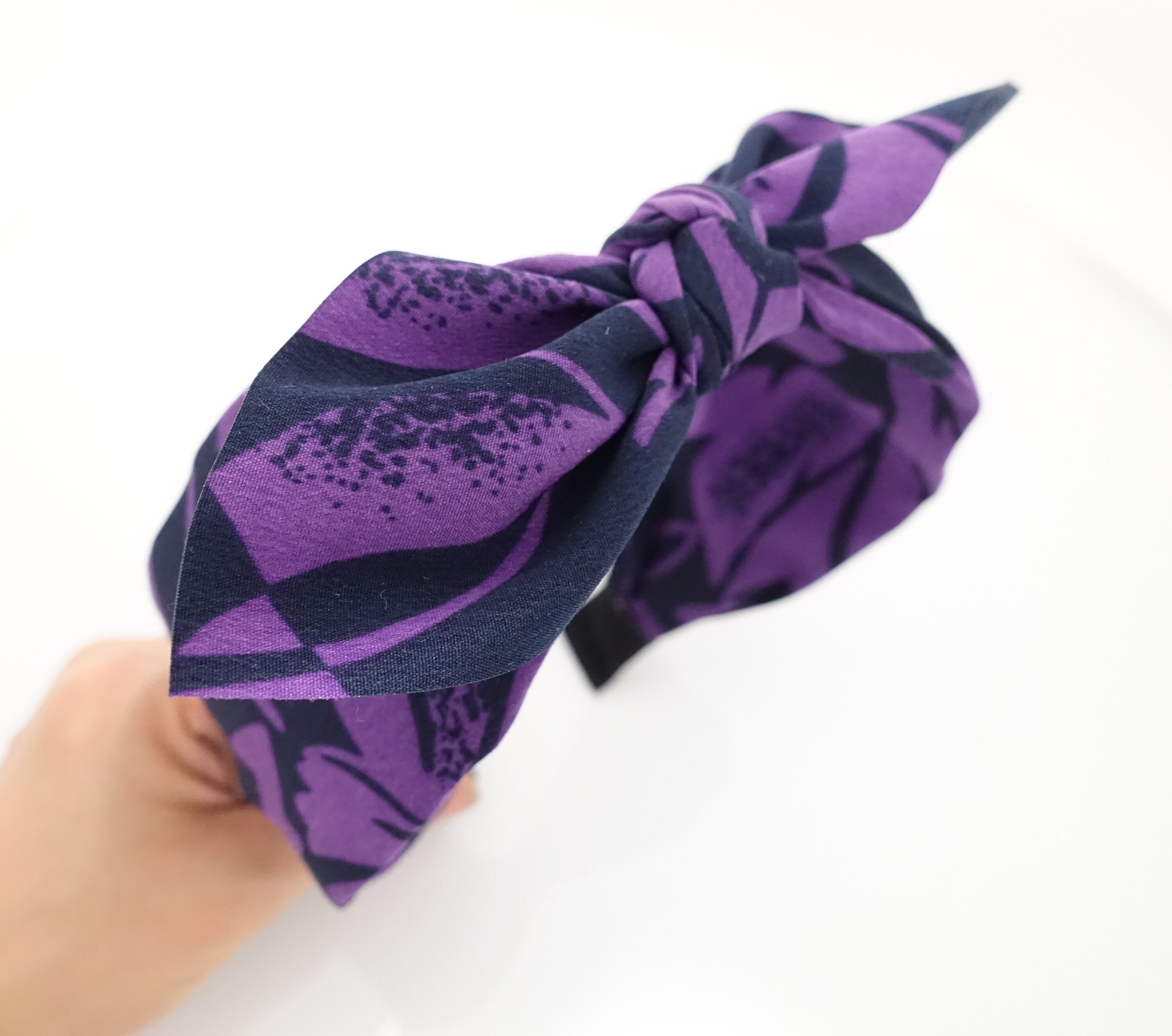 Minimalist Floral Print Knot Headband set Floral Knot Headband - Etsy main image 2