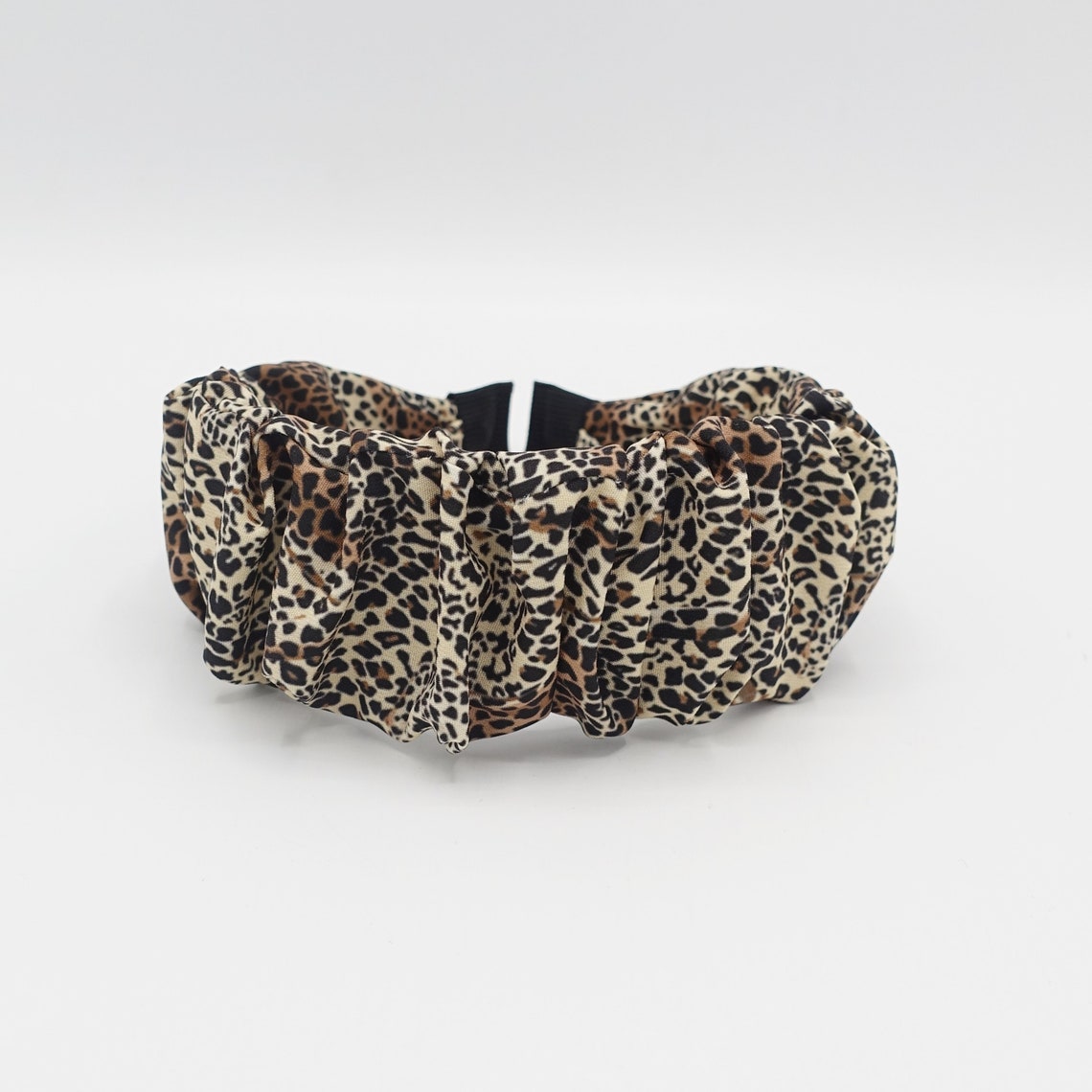 Animal Print Headband Ruched Leopard Hairband Stylish Hair - Etsy