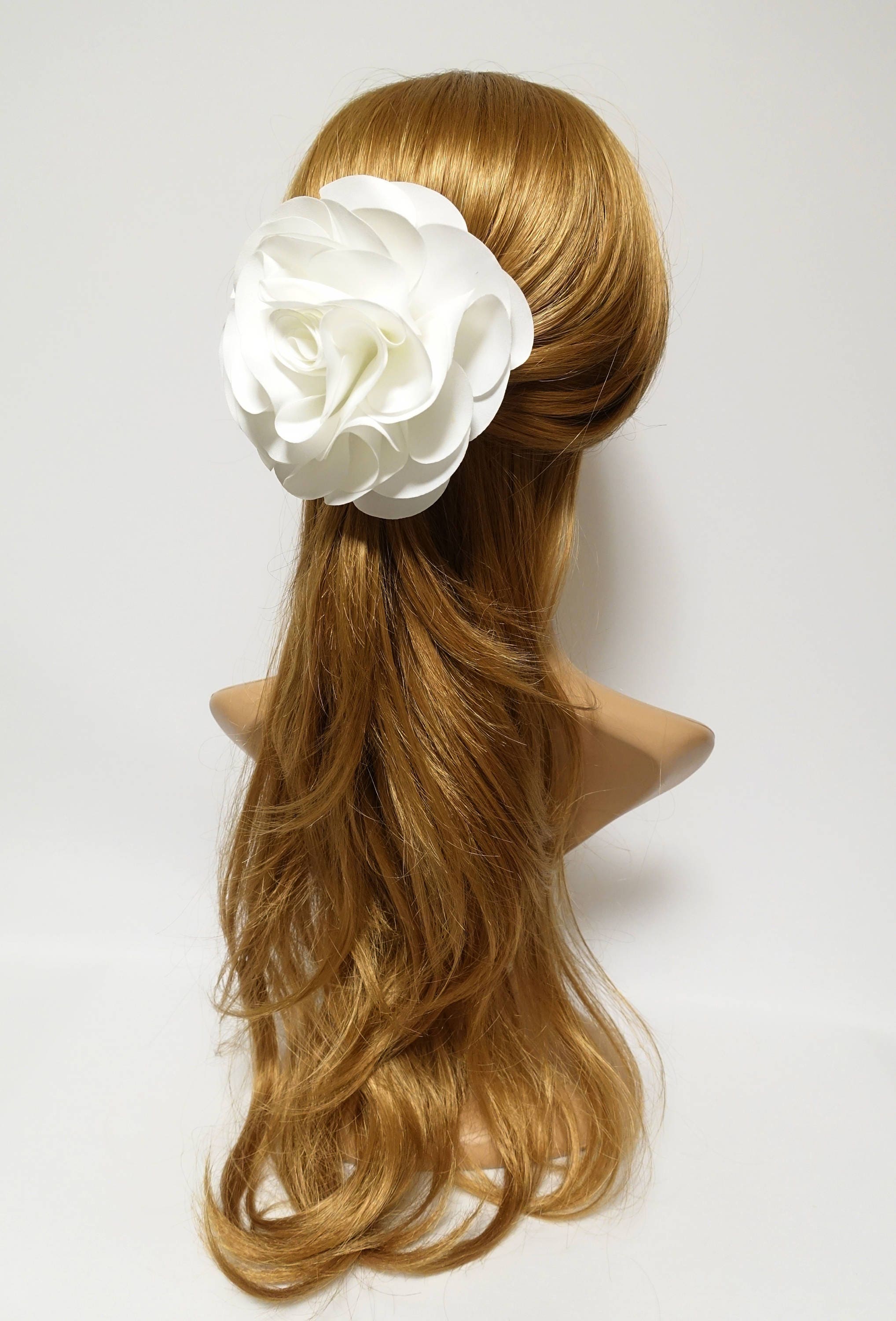 White Flower Hair Clip Corsage Multi Functional Flower Etsy