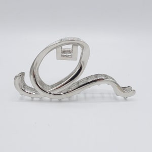metal wave hair claw, minimalist hair claw, snail wave hair clamp for women