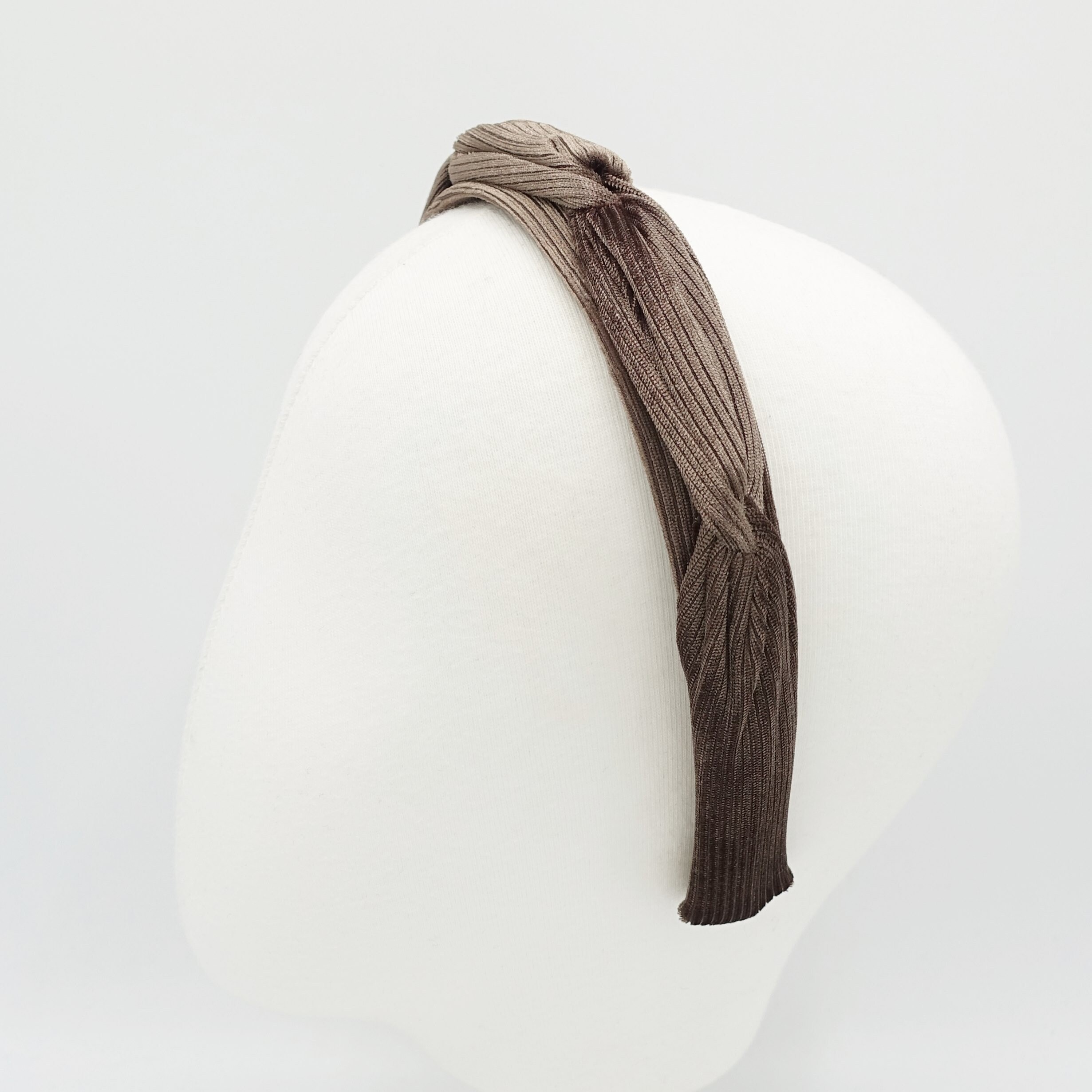 ◆EMIS◆ CORDUROY CROSS HAIRBAND m1037_1351356 Buy Emis Corduroy Cross Hairband Sky Blue | SASOM