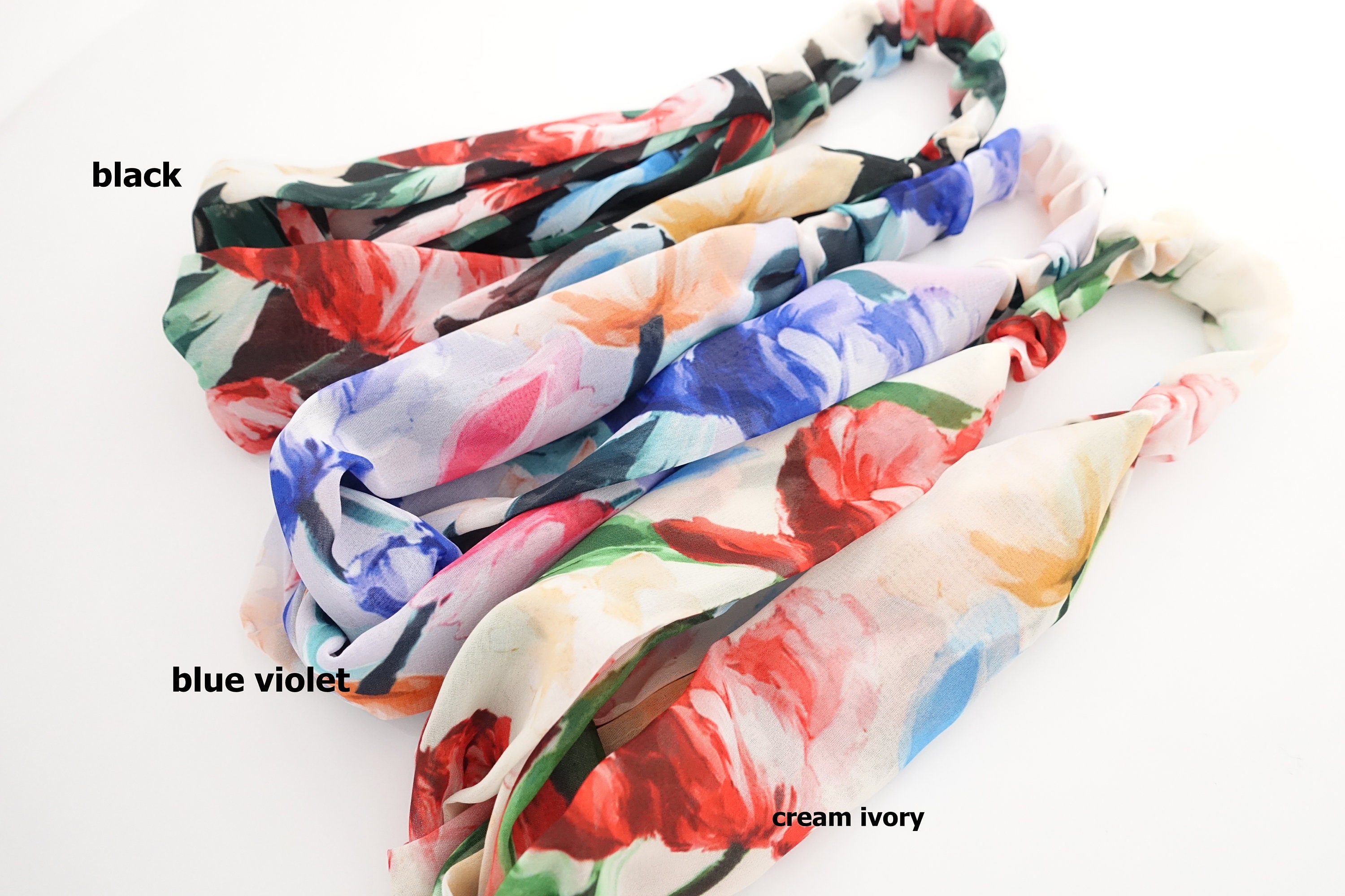 Chiffon Flower Headband in Fuchsia