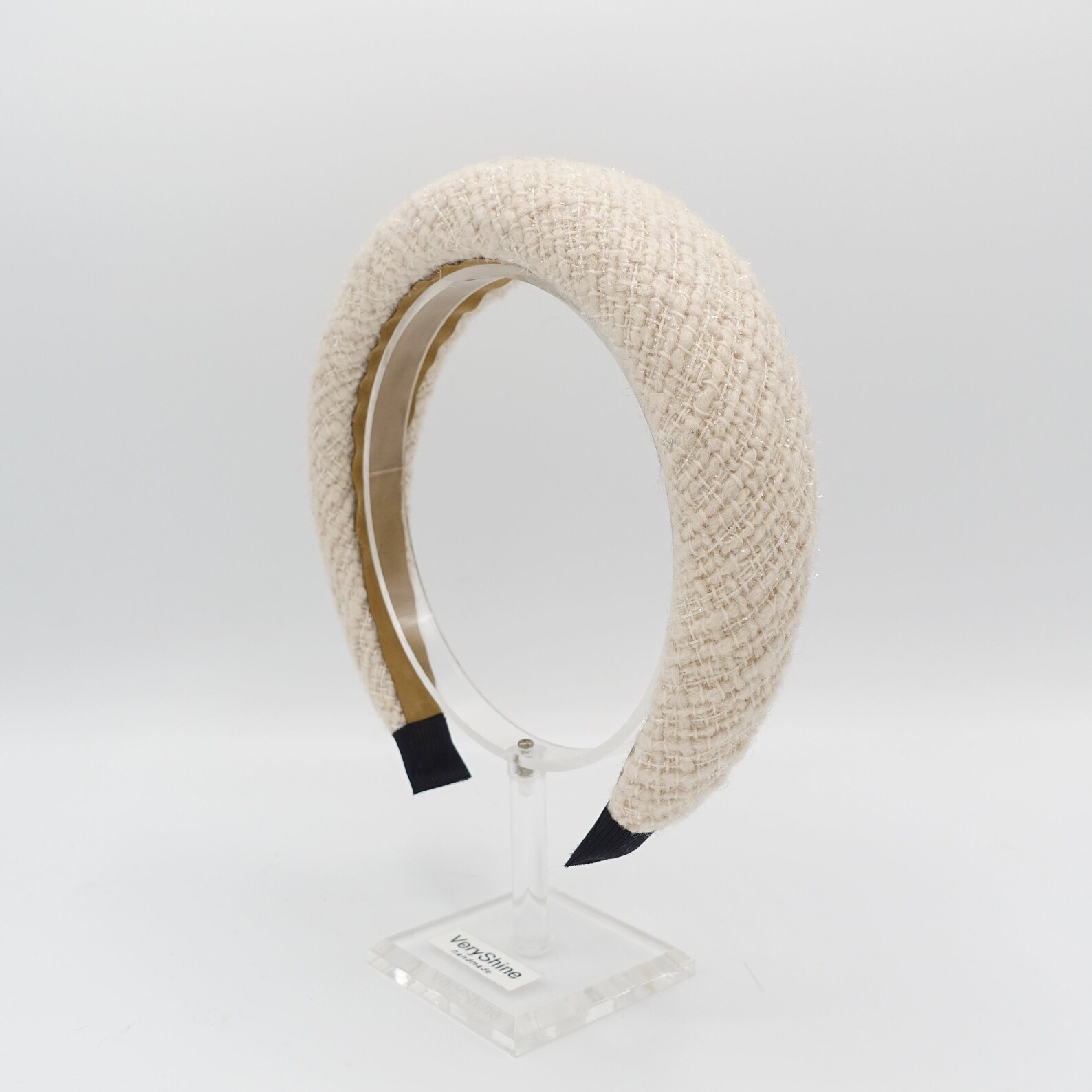 SIMPLE HAIRBAND IN WHITE TWEED 282733