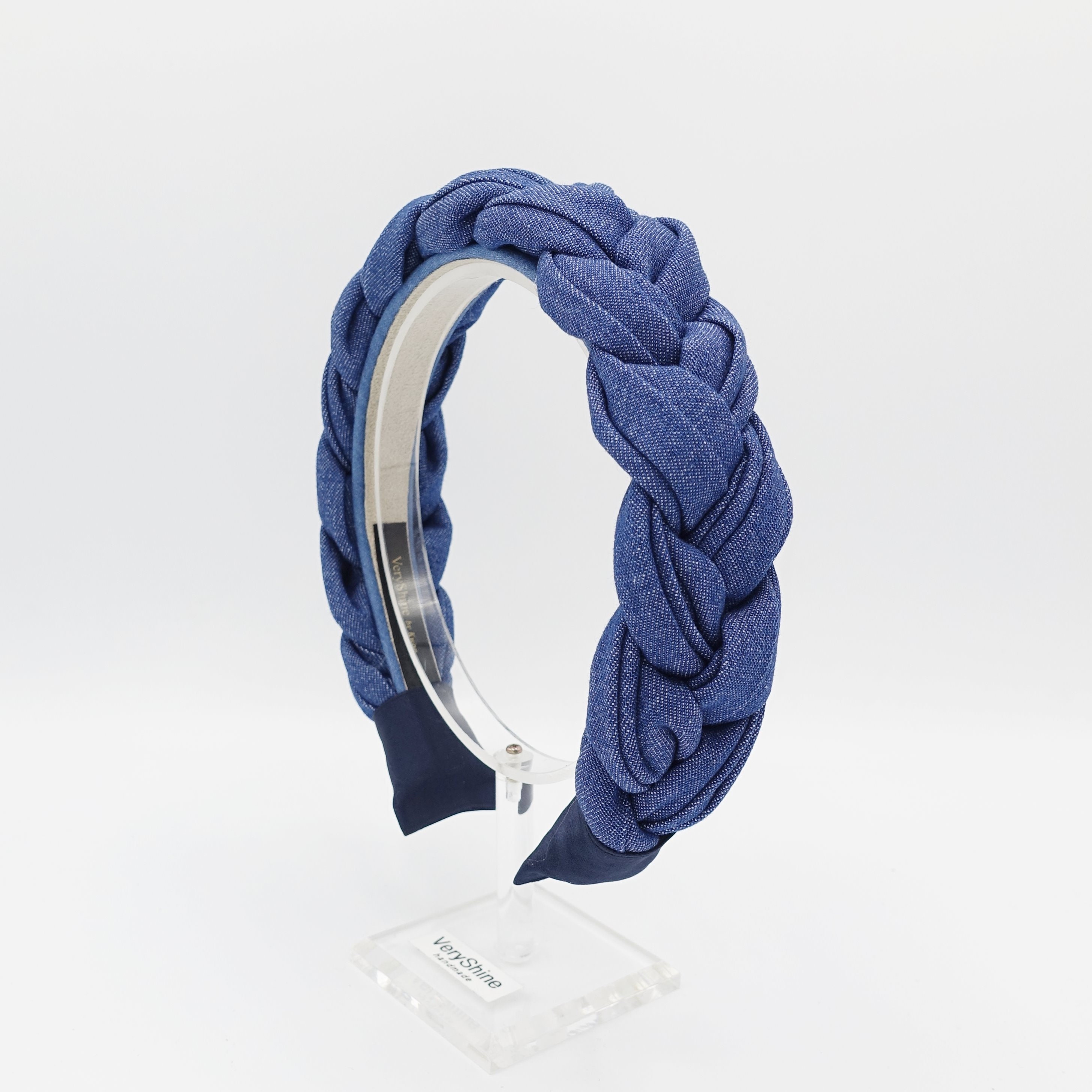 Denim Braided Headband Stylish Fashion Plaited Hairband  display picture 3