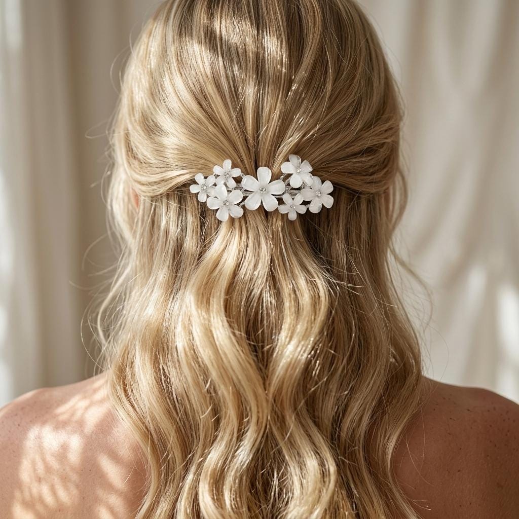 WHBM FLOWER BARRETTE White House Black Market | Accessories | Whbm Hair Clips  main image 2