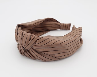 knotted stripe pattern headband women hairband