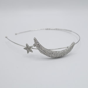 dreaming moon and star thin headband