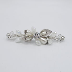 crystal branch jeweled hair barrette